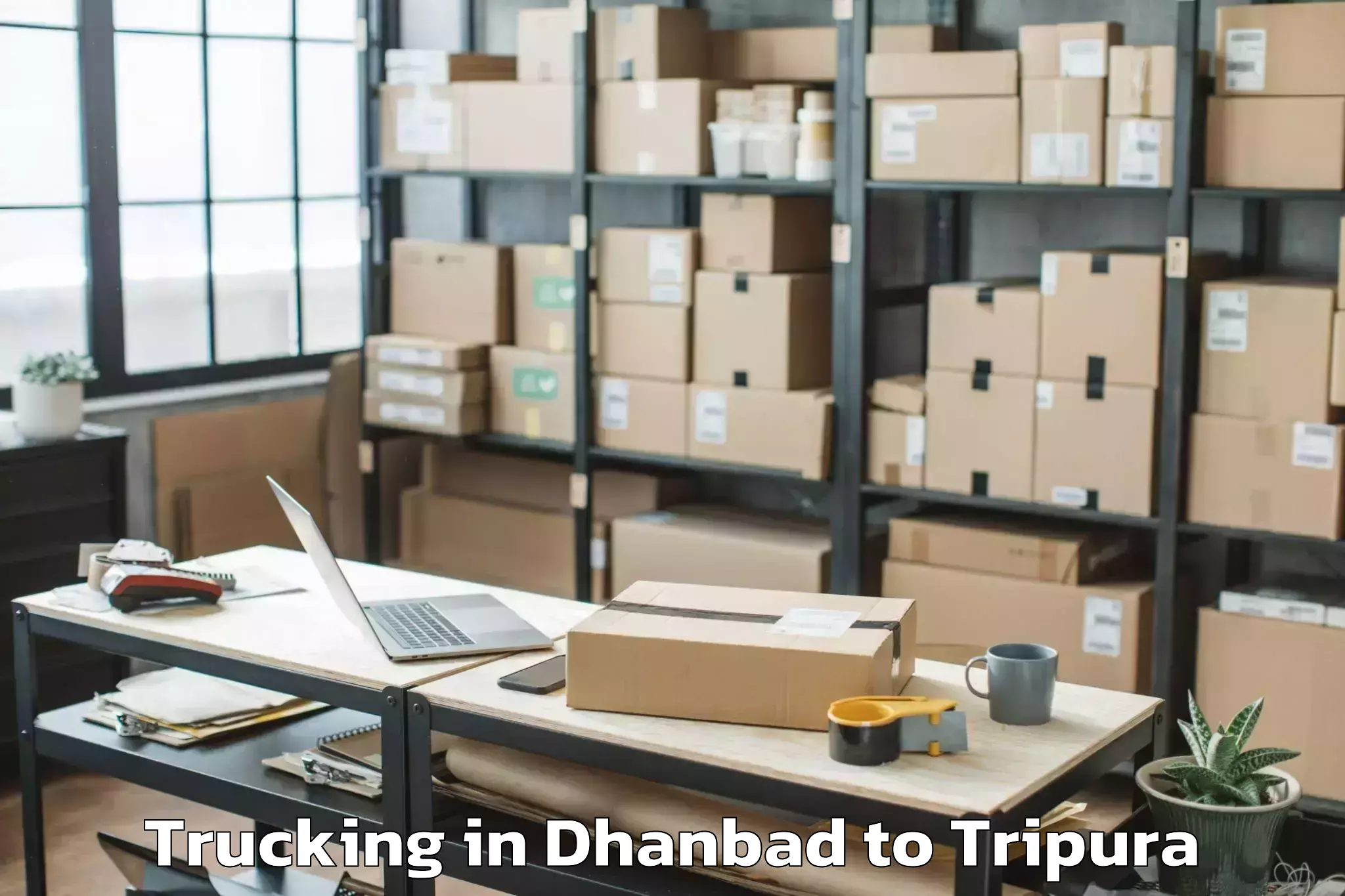 Leading Dhanbad to Aambasa Trucking Provider